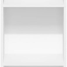 Furinno PASIR Book Shelf, 5-Tier Modern Bookshelf, Open Shelves Bookcase 9 x 12 x 52, for Living Room, Bedroom, Home Office, White