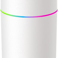 180ml Portable Small Humidifier with Colorful LED Night Light, USB Personal Desktop Humidifier for Car Home Office Travel, Auto Shut-Off, 2 Mist Modes, Super Quiet