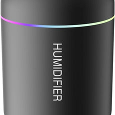 180ml Portable Small Humidifier with Colorful LED Night Light, USB Personal Desktop Humidifier for Car Home Office Travel, Auto Shut-Off, 2 Mist Modes, Super Quiet