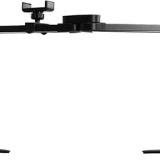 25inch Large Half Moon Light for Nail Tech, 5600K 3 Color Modes Infinitely Knob Arch Nail Light with Phone Holder Charging Function, Foldable Lighted Desk Lamp