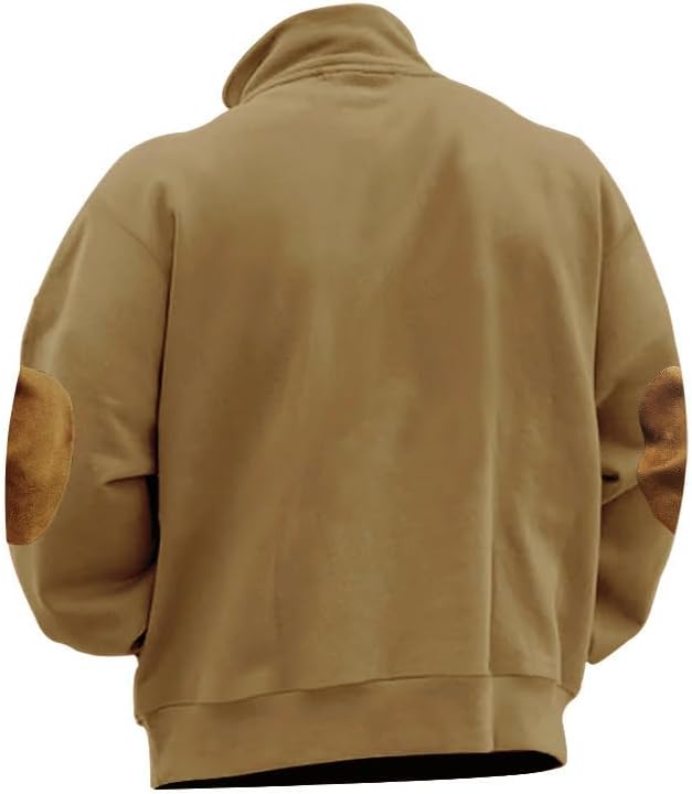 Men's Pullover Thermal Lined Long Sleeve Sweatshirt Winter Warm Casual Style for Vacation Travel Daily Comfort