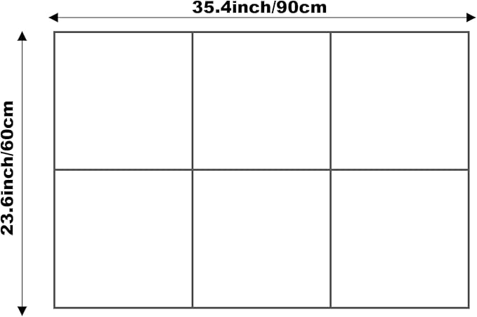Cork Board 24 x36 Alternative - 6 Pack Felt Wall Tiles with Safe Removable Adhesive Tabs, Cork Boards for Walls Cork Board for Home Office Pin Board Tack Board - Warm White