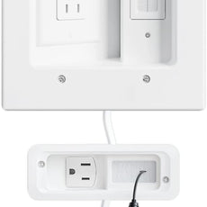 SANUS Ultimate in-Wall Cable Management Kit for Mounted TV & Soundbar - Includes Soundbar & TV Wire Management - Conceals Power, HDMI, Optical, and Low-Voltage Wires Behind Wall Model: WSIWPSB1