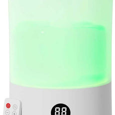 Humidifiers for Bedroom, 1.1Gal Top Fill Humidifier for Large Room, 250ml/h Cool Mist Output Humidificador, 24dB Quiet Air Humificador with Remote, Easy to Fill & Clean, fit Indoor Plants (White)