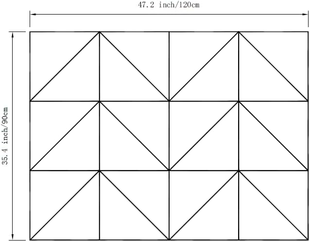 12-Pack White Felt Wall Tiles(11.8“x11.8”Each), 47"x35" Aesthetic Bulletin Pin Board, Large Cork Board Alternative for Office, Classroom & Wall Decor