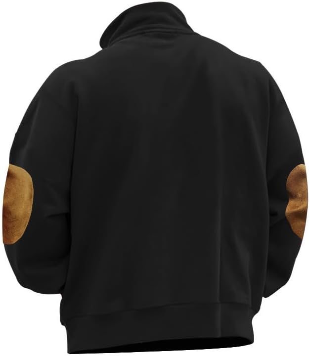 Men's Pullover Thermal Lined Long Sleeve Sweatshirt Winter Warm Casual Style for Vacation Travel Daily Comfort