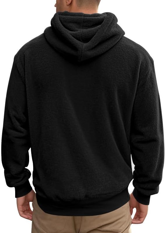 Men's Oversized Winter Soft Casual Sweatshirt with Double Sided Brushed Interior Cozy Gift for Holiday Season