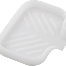 Silicone Bathroom Soap Dishes with Drain Spout-Bathroom and Kitchen Sink Organizer,Sponge Holder,Dish Soap Tray,Perfect for Dispenser,Scrubber,Bottle,Cup on Counter Translucent 4.9