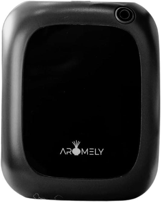 Aromely Smart Bluetooth Nebulizing Aromatherapy Scent Diffuser, Essential Oil Diffuser for Home, Spa & Office, Waterless Aroma Diffuser, App Controlled Perfect Air Freshener up to 1,500 SQFT - Black