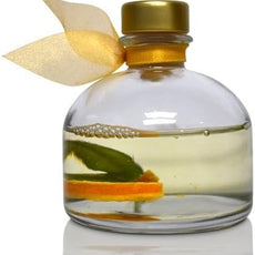 LOVSPA Reed Diffuser Set, Mandarin Lime & Basil Scented Oil Diffuser with Sticks, Home Fragrance Accessories for Bathroom Shelf Decor, Aroma Diffusers for Home or Office Desk, USA Made