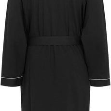 HOLOVE Men's Pure Cotton Bathrobe Lightweight Kimono and Hooded Spa Robes Soft Sleepwear