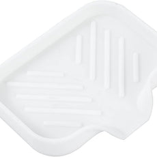 Silicone Bathroom Soap Dishes with Drain Spout-Bathroom and Kitchen Sink Organizer,Sponge Holder,Dish Soap Tray,Perfect for Dispenser,Scrubber,Bottle,Cup on Sink or Counter-White 4.9