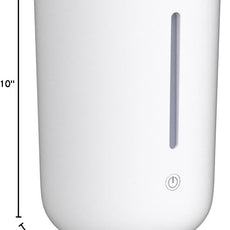 Hey Dewy Wellness Humidifier - for home, office, bathroom spa, or bedroom, with cool utrasonic mist hydration (Pearl)