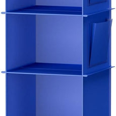 YOUDENOVA Hanging Closet Organizer, 6-Shelf Closet Hanging Storage Shelves, Blue