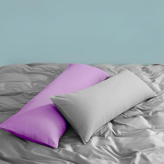 FLXXIE Body Pillow Cover - Super Soft Microfiber 20x54 Body Pillow Case - Envelope Closure, Wrinkle, Stain Resistant Lavender Body Pillow Cover, 20x54, Lavender