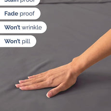 Extra Deep Pocket Twin Sheets - 3 Piece Breathable & Cooling Bed Sheets - Hotel Luxury Bed Sheet Set - Soft, Wrinkle Free & Comfy - Easily Fits Extra Deep Mattresses - Deep Pocket Dark Grey Sheets Set