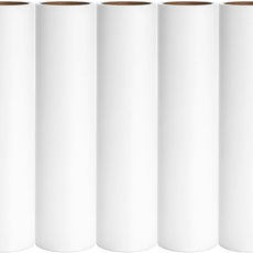 10 inch Mega Lint Roller Refills Compatible with Evercare Layers Smart Design Large Floor Lint Rollers Extreme Stick 10'' Wide Sticky Roller Refills 60 Sheets per Roll 5 Pack Total 300 Sheets