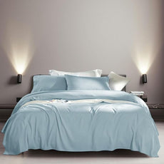 SONORO KATE Bed Sheet Set Super Soft Microfiber 1800 Thread Count Luxury Egyptian Sheets Fit 18-24 Inch Deep Pocket Mattress Wrinkle-6 Piece (Spa Blue, Full)