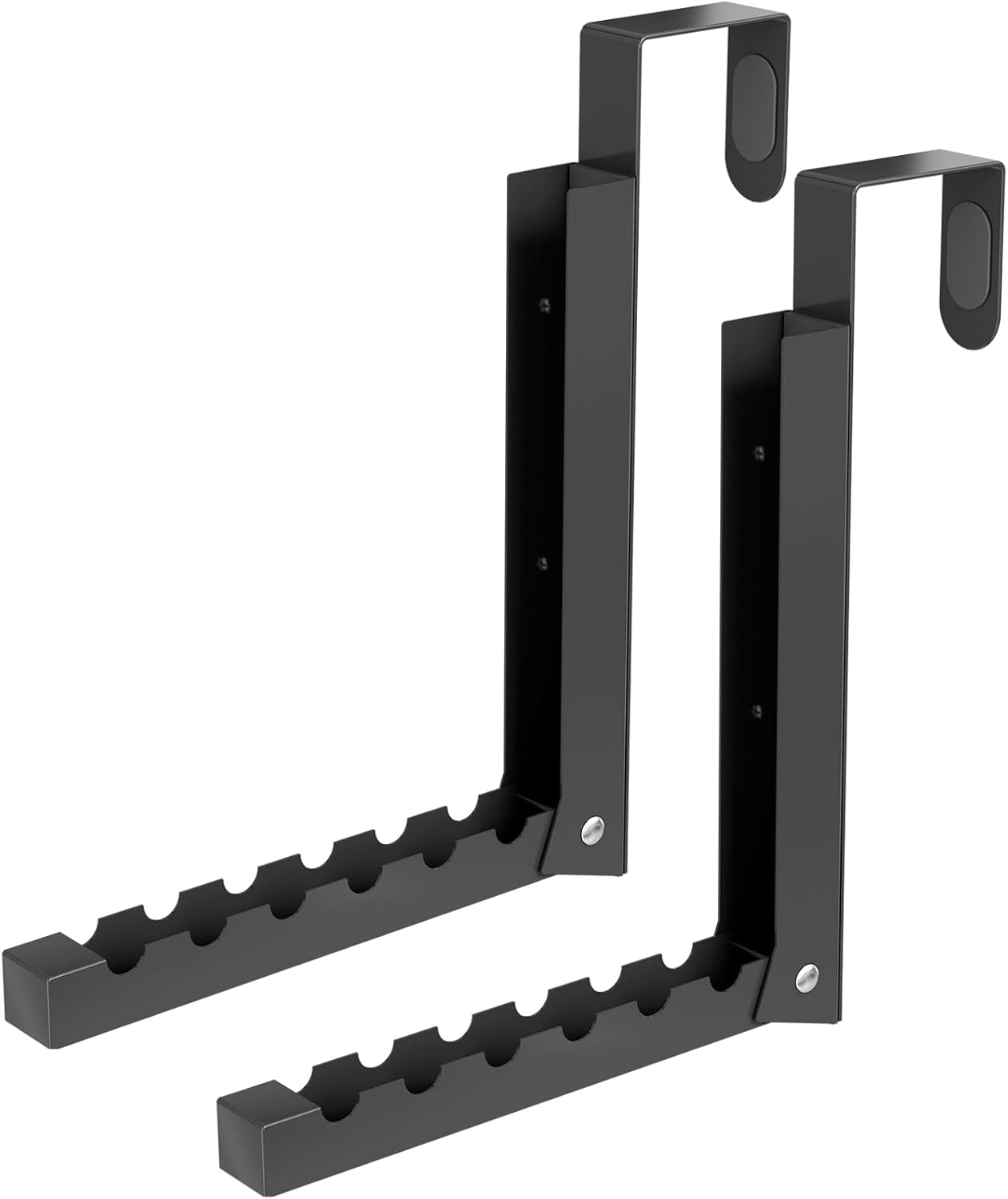 BAKON Over The Door Hanger Folding Clothes Drying Rack, Folding Hanging Coat Rack for Indoor Laundry Room Compact Small Space Foldable Portable Clothing Hanger Hook Collapsible- 2 Pack Dormly