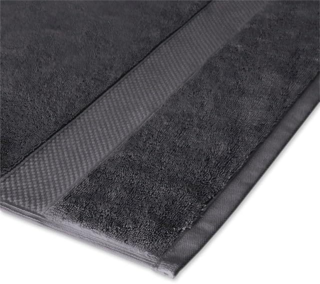 Maisonette Loft 100% Egyptian Cotton Turkish Bath Sheets - Soft Absorbent Oversized Bathroom Towels - Ideal Quick Dry Extra Large Luxury Towel Set for Shower (35" x 70", 2 Pack) - Dark Grey (Charcoal)