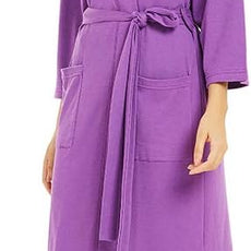 U2SKIIN Womens Robes, 100% Cotton Lightweight Robes 3/4 Sleeves Kimono Knit Soft Loungewear Short Bathrobe
