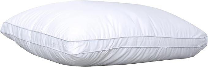 JICUSE Bed Pillows for Sleeping 1 Pack,Standard Size,Luxury Hotel Collection Pillow,Soft Fluffy and Great Support Down Alternative Filling,Gusseted Pillow for Side and Back Sleepers(20x26)
