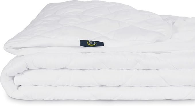 Serta Simply Clean Triple Action Mattress Pad, Waterproof Mattress Pad, Ultra Soft and Stain-Resistant Mattress Pad, Machine Washable, King, White
