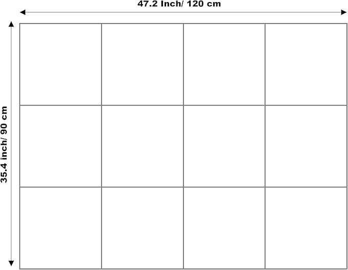 Large Cork Board Alternative | Felt Bulletin Board for Office, Home & Classroom | Cork Boards for Walls Pin Board Wall Organizer | Felt Wall Tiles (12-Pack) | Gray Marble