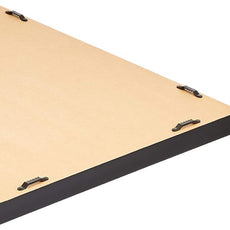 Amazon Basics Rectangular Wall Mount Mirror With Peaked Trim, Black, 16 x 20 inch