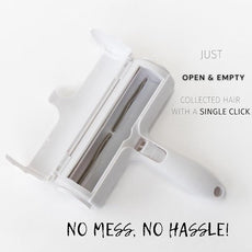 Reusable Pet Hair Remover & Lint Roller – Washable, Portable Tool for Dog & Cat Hair Removal on Clothes, Furniture, Carpet & Car – Effective Roller for Easy Fur & Lint Removal (Red)