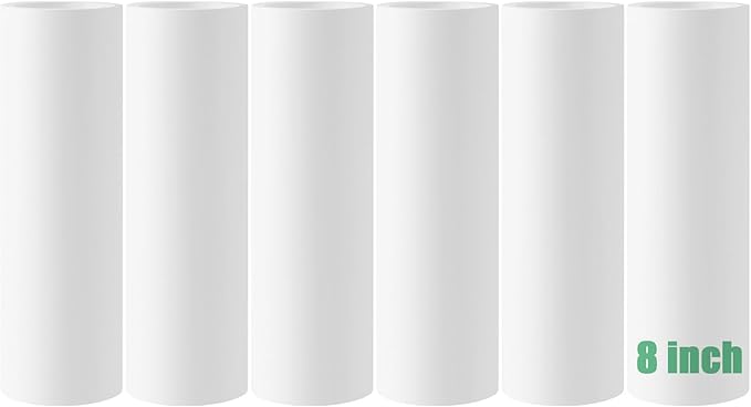 8 inch Large Surface Lint Roller Refills for Scotch-Brite 50% Stickier 8" Wide Lint Roller Replacement Refills for Pet Hair Extra Sticky 60 Sheets per Refill Pack of 6 Total 360 Sheets