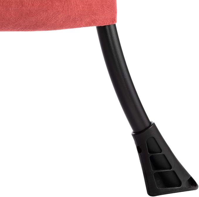 HollyHOME Lazy Chair with Armrest and Side Pocket, Comfy Accent Lounge Chair,Leisure Sofa Armchair for Living Room, Bedroom, Dorm, or Small Spaces, Oversized Reading Sofa Chair, Textured Brick Red