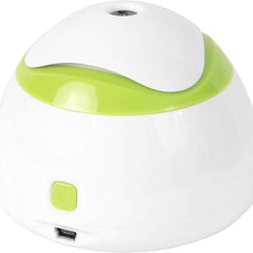 HealthSmart Travel Mate Personal Ultrasonic Small Personal Cool Air Mist USB Compact Travel Humidifier, Relief for Dry Skin, Compact and Personal, Quiet, Filter Free, FSA Eligible Humidifier, White