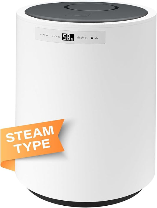 Humidifiers for Large Room, Y&O 10L(2.64Gal) Steam Whole House Humidifier for Plants, Filterless Design, Auto Shut Off, 3 Level Mist Maximum 1200ml/H Output, Covering up to 1000 sq.ft