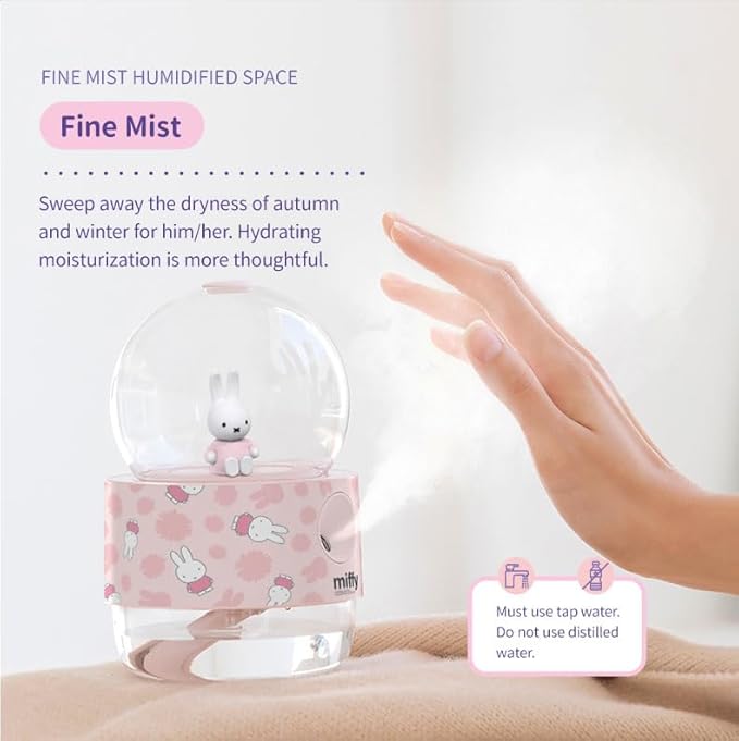Miffy Crystal Ball Mist Humidifier - Romantic Gift Choice(Pink)