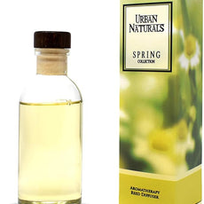 Urban Naturals Spring Clean Reed Diffuser Oil Set | Fresh, Crisp Fragrance of Lemon, Leafy Greens & Lavender | Essential Oil Room Scent Infuser with Reed Sticks | Made in The USA