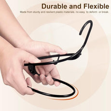 HOUSE DAY 1000 Pack Plastic Clothes Hangers, Commercial Bulk Shipment for Business, Sturdy Durable Lightweight Hanger Black Ideal for Retail Dry Cleaners Warehouses, Save Cost & Warehouse Space