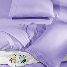 SONORO KATE Bed Sheet Set Super Soft Microfiber 1800 Thread Count Luxury Egyptian Sheets Fit 18-24 Inch Deep Pocket Mattress Wrinkle-6 Piece (Lavender, Twin XL)