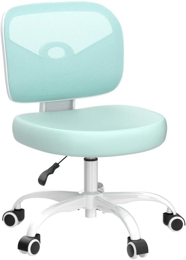 Primy Kids Desk Chair, Pink Study Chair for Boys Girls with Height Adjustable, Swivel Mesh Task Student Chairs for 4-12, Growing Teen Office Chair for Home/School/Office (Light Teal)
