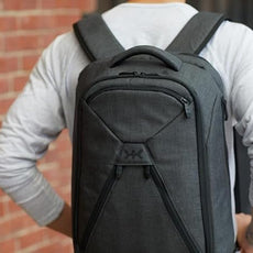 Knack Series 1 Laptop Backpack Fits up to 15 Inch - Knack Bags Carry-On Backpack, TSA Approved, Expandable Travel Backpacks (Savile Gray, Medium)