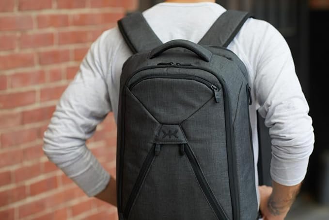 Knack Series 1 Laptop Backpack Fits up to 15 Inch - Knack Bags Carry-On Backpack, TSA Approved, Expandable Travel Backpacks (Savile Gray, Medium)