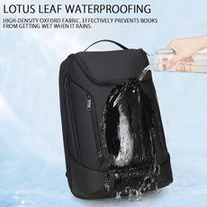 Shockproof Waterproof Laptop Backpack, 17-Inch Anti-Scratch Travel Backpack with Large Storage(Black/Gray/Green) (Grey)