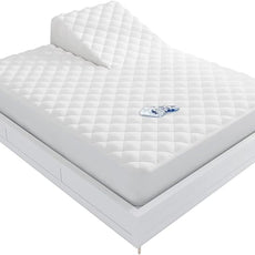 Waterproof Split Top Queen Mattress Pad Protector for Adjustable Bed, 34