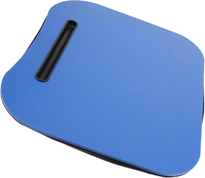 Portable Lap Desk with Cushion Pillow, Blue Laptop Table for Bed and Dormitory, Adjustable Tablet Holder and Computer Tray for Comfortable Writing and Work