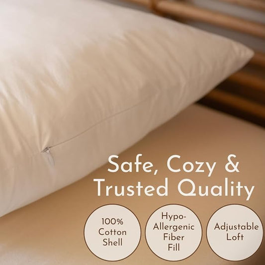 Little Sleepy Head Pillows Queen Size Set of 2, Best Pillows for Sleeping with Adjustable Loft and Hypoallergenic Down-Like Fill, Hotel Quality Comfort, Soft or Firm Support - Set of 2, 20x30