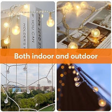 116ft Color Changing String Lights, 200 LED Multicolor & Warm White Crystal Globe Lights with Remote, 11 Modes, IP44 Waterproof, Plug in Fairy Lights for Indoor Outdoor Christmas Party Garden