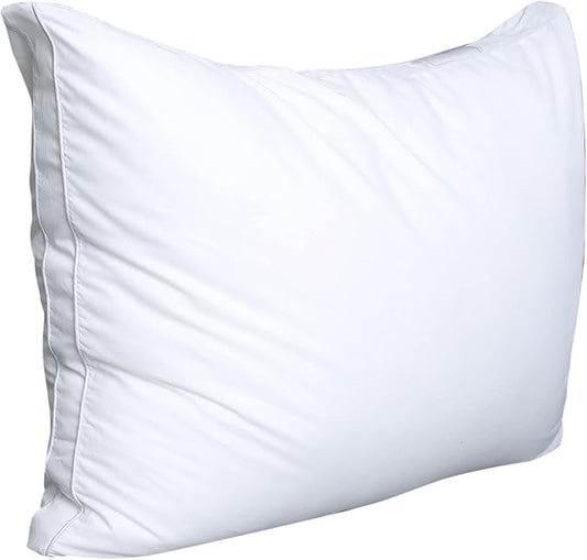 JICUSE Bed Pillows for Sleeping 1 Pack,Queen Size,Luxury Hotel Collection Pillow,Soft Fluffy and Great Support Down Alternative Filling,Gusseted Pillow for Side and Back Sleepers(20x30)