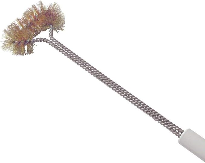 Deep Fryer Basket Cleaning Brush – High-Temp Commercial Kitchen Tool - Heavy Duty Brass Bristles - Heat Resistant to 750F for Food Debris - Deep Fryer Cleaner - Made in USA by FryOilSaver Co. B51C