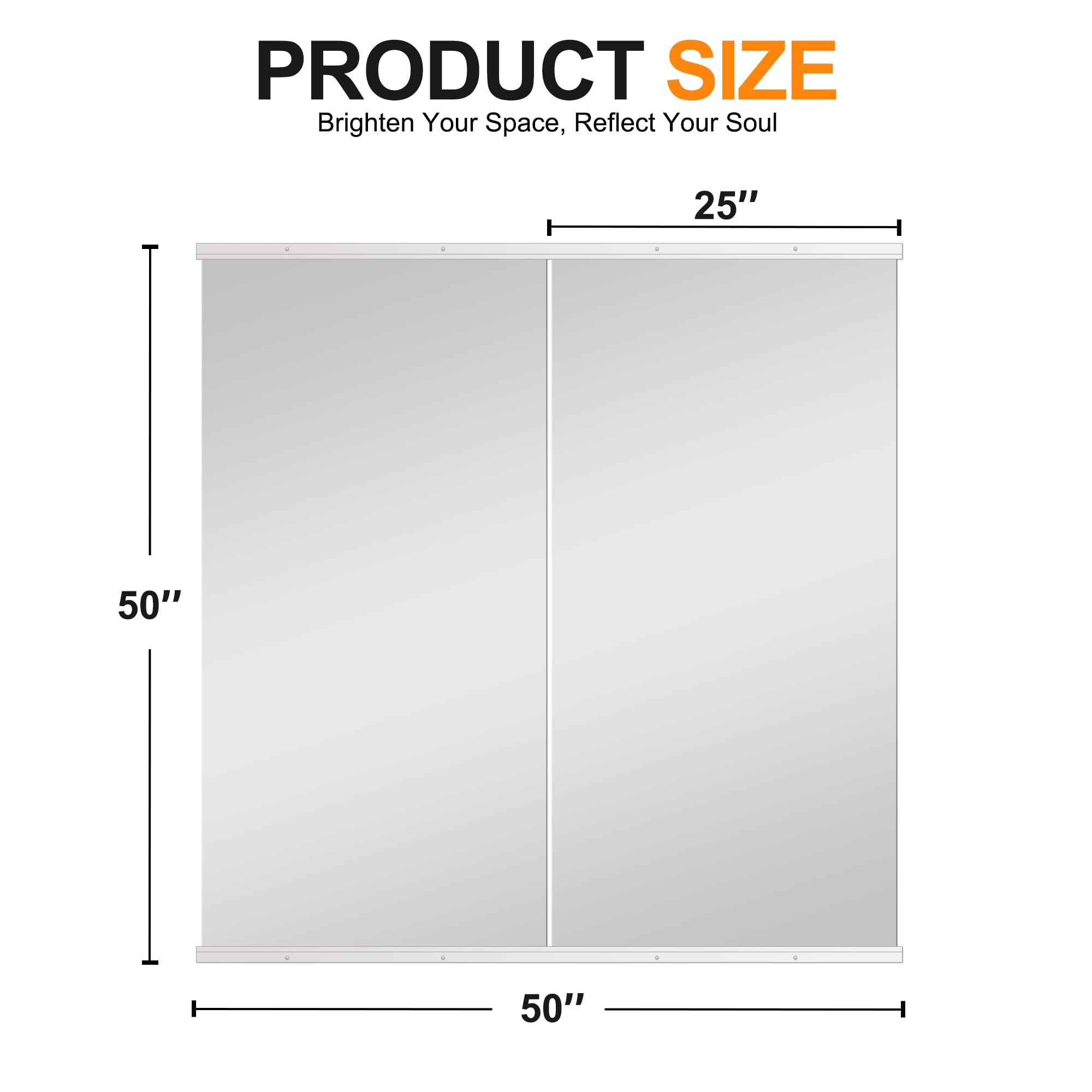 Delma Wall Full Length Mirror,Standing Mirror Full Body,Large Floor for Wall Door Bedroom Bathroom Living Room with Aluminium Frame(with Stand,56x15-Black) Dormly