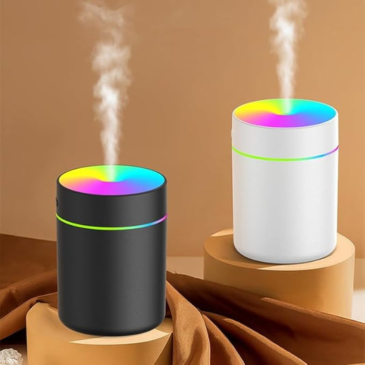 180ml Portable Small Humidifier with Colorful LED Night Light, USB Personal Desktop Humidifier for Car Home Office Travel, Auto Shut-Off, 2 Mist Modes, Super Quiet
